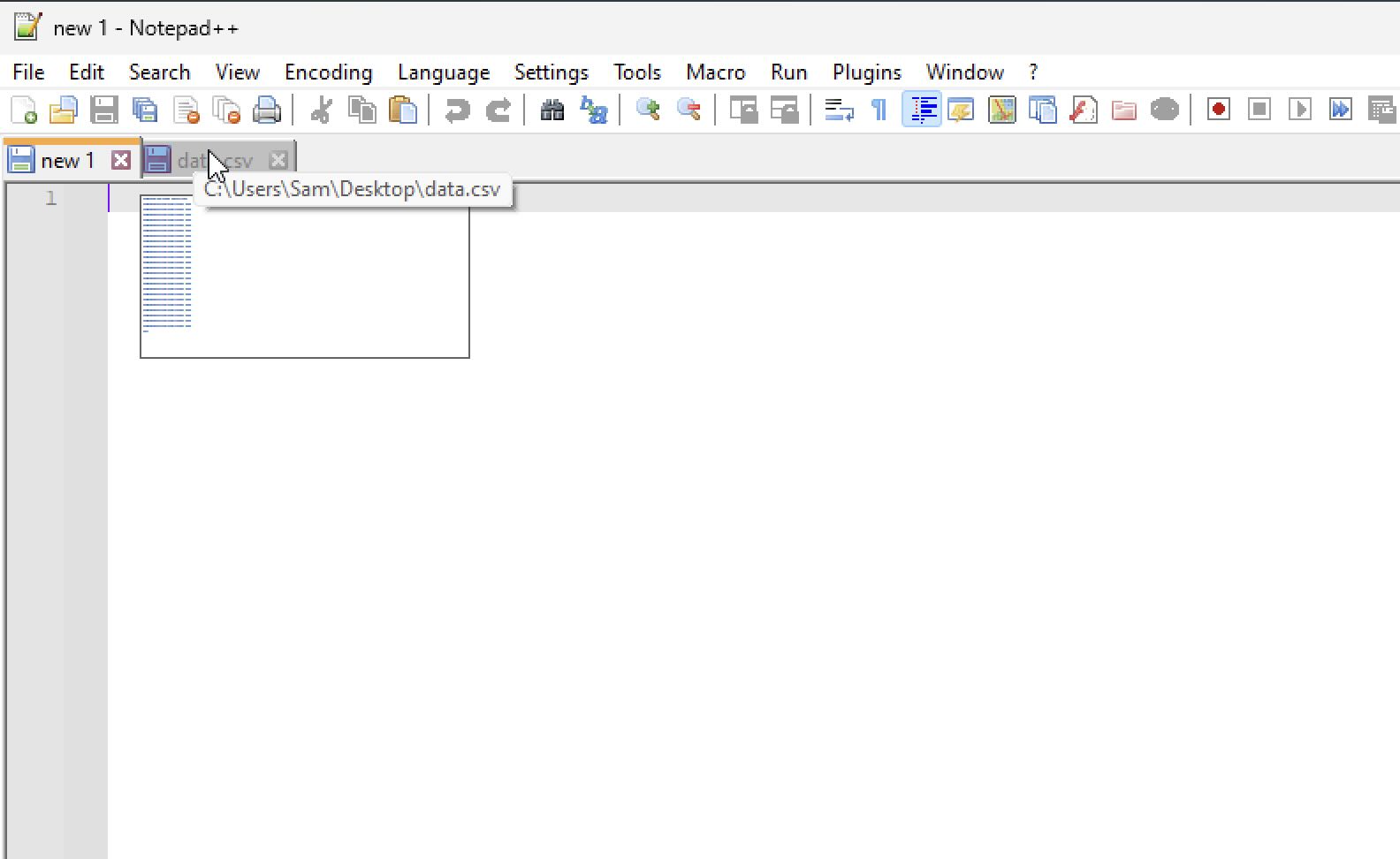 How to Peek into tabs in Notepad++ using Document Peeker